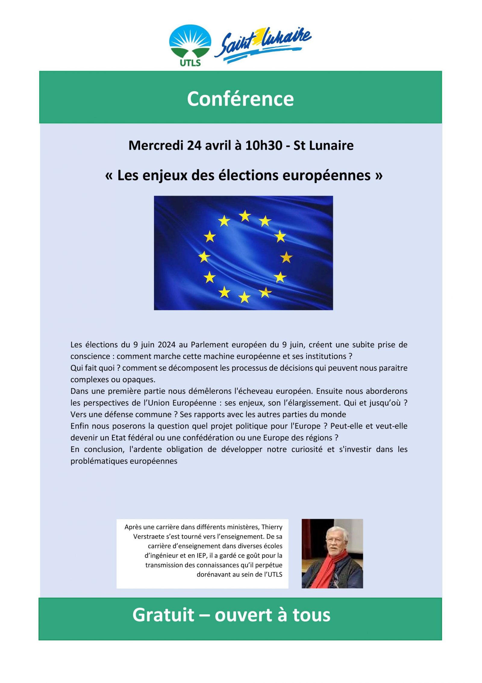 Affiche - Les Enjeux Des élections Européennes - 24 Avril 2024-2 ...